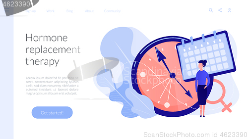 Image of Menopause concept landing page.