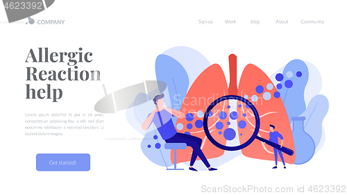 Image of Anaphylaxis concept landing page.