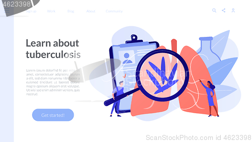 Image of Tuberculosis concept landing page.