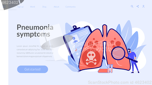 Image of Lower respiratory infections concept landing page.