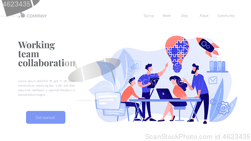 Image of Collaboration concept landing page.