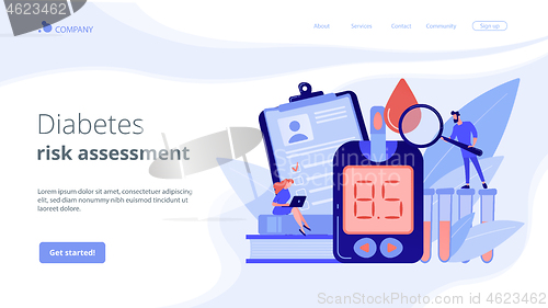 Image of Diabetes mellitus concept landing page.