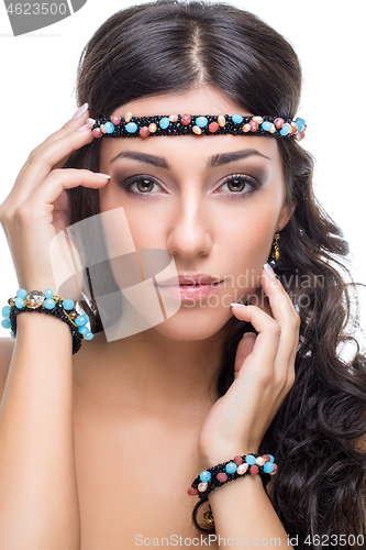 Image of beautiful girl with accessories