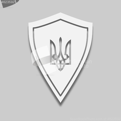 Image of  colored trident shield icon