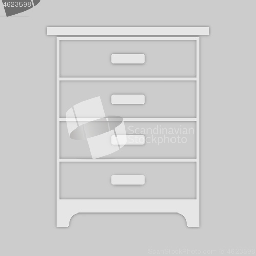 Image of furniture wardrobe with four compartments