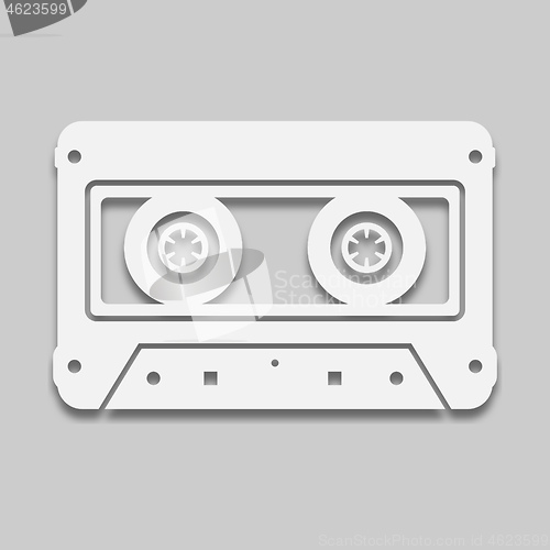 Image of cassette for recording in bright colors