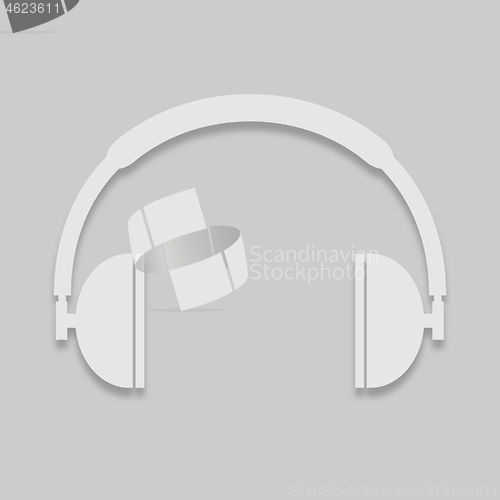 Image of headphones for listening to music