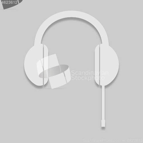 Image of headphones for music