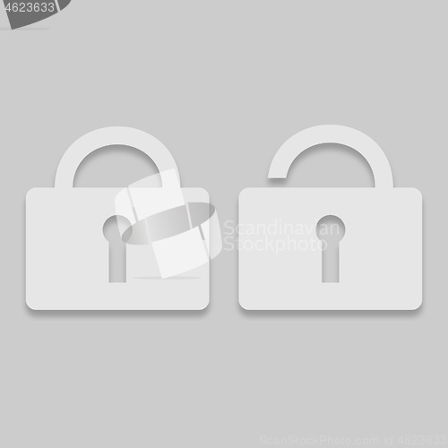 Image of icons of two external locks