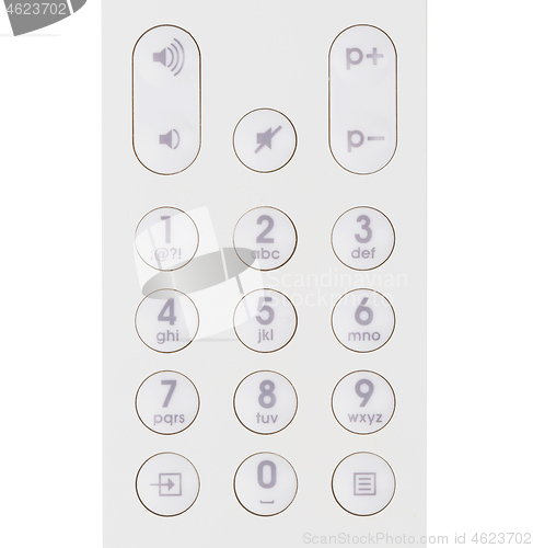 Image of Isolated remote control in white background