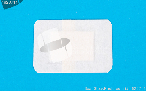 Image of Band-aid against a blue background
