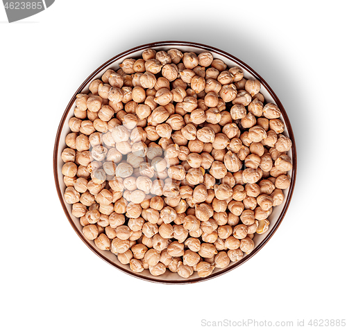 Image of Chickpeas in a bowl top view