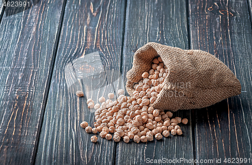 Image of Chickpea spill out of the bag