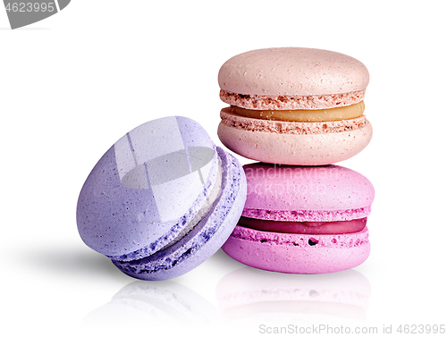 Image of Two macaroon each other and one next