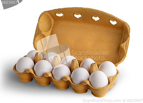 Image of Open tray with eggs rotated