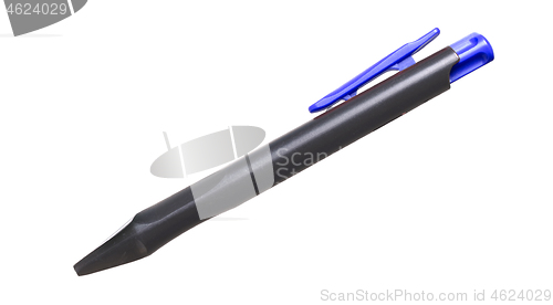 Image of Black plastic pen isolated