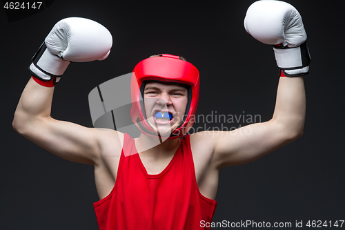 Image of Young boxer winner