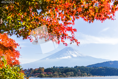 Image of Lake Kawaguchi and Mount Fuji