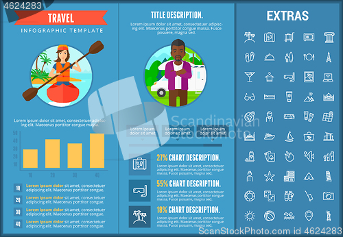 Image of Travel infographic template, elements and icons.