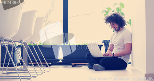 Image of man enjoying relaxing lifestyle