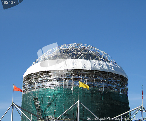 Image of building under renovation