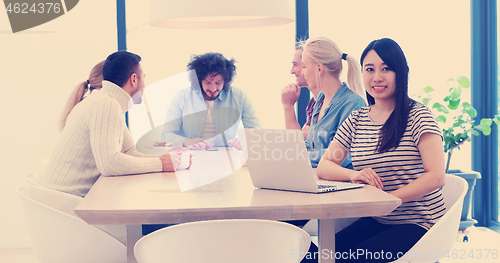 Image of Startup Business Team At A Meeting at modern office building