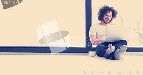 Image of man enjoying relaxing lifestyle
