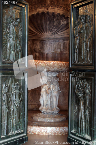 Image of Door of the Cathedral of St James. UNESCO World Heritage Site. - Sibenik, Croatia.