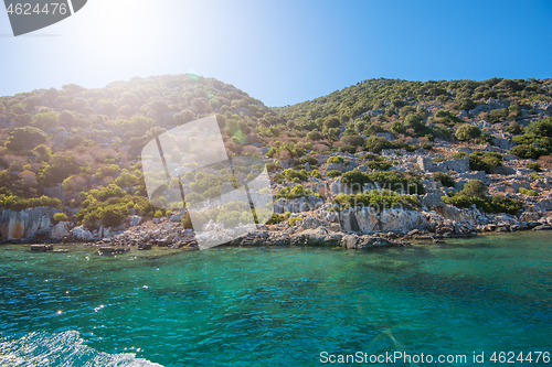 Image of ancient city on the Kekova