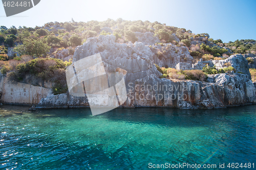 Image of ancient city on the Kekova