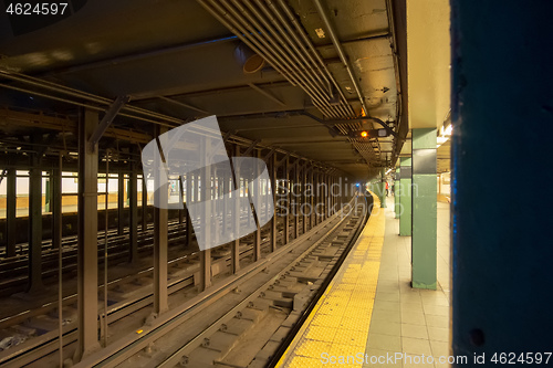 Image of New York City Manhattan Underground Station