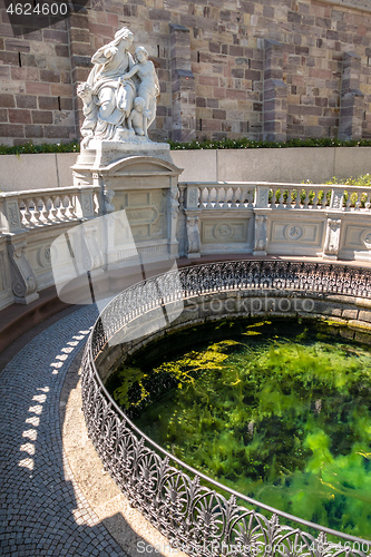 Image of the Danube spring in Donaueschingen Germany