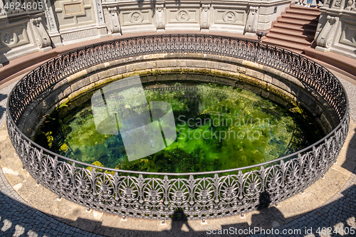 Image of the Danube spring in Donaueschingen Germany