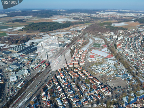 Image of aerial view over Weil der Stadt Baden Wuerttemberg Germany