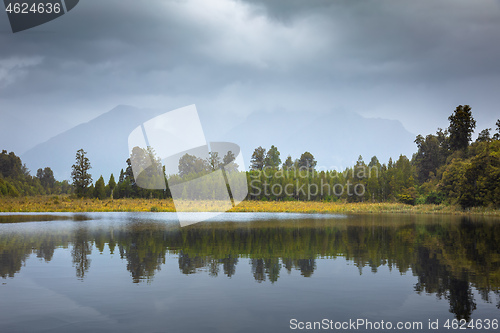 Image of mirror lake in south New Zealand