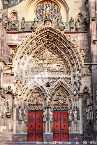 Image of door of Saint Theobald\'s Church, Thann