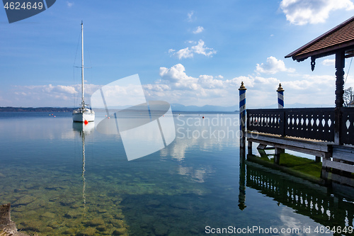 Image of boat house Starnberg lake