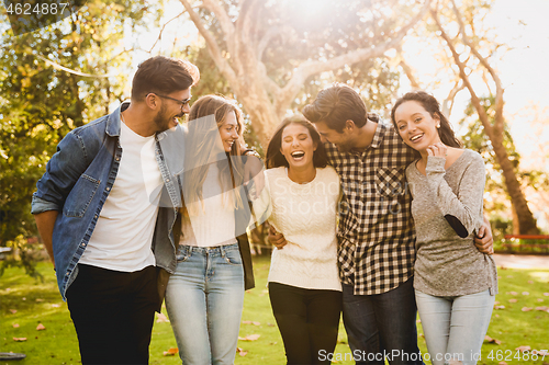 Image of Students in the park