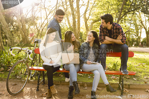 Image of Students in the park