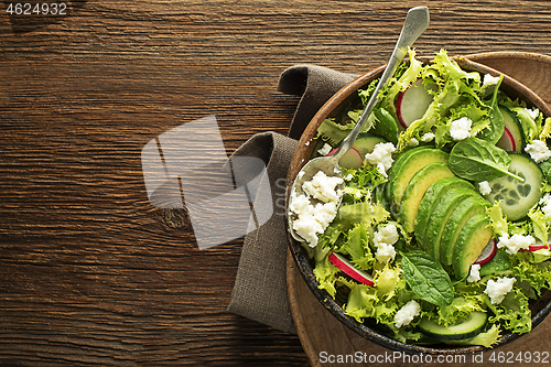 Image of Green salad avocado