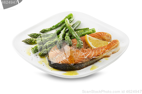 Image of Asparagus and salmon 