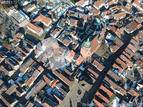 Image of aerial view over Weil der Stadt Baden Wuerttemberg Germany