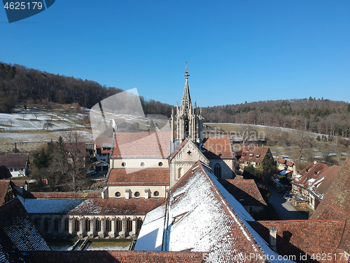 Image of aerial view over Bebenhausen Monastery Germany
