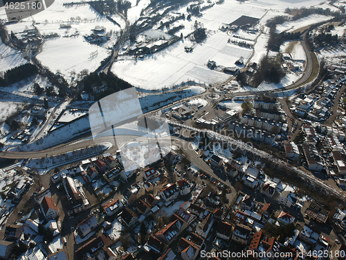 Image of aerial view over Weil der Stadt Baden Wuerttemberg Germany