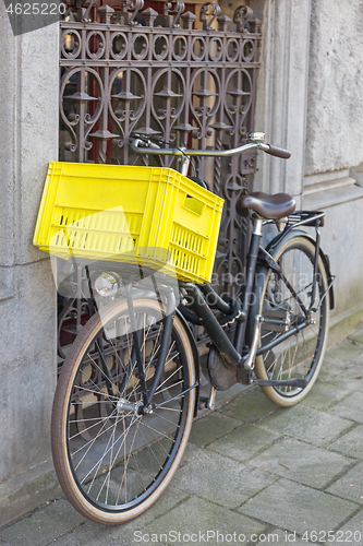 Image of Yellow Basket Bicycle