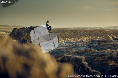 Image of Alone in the beach