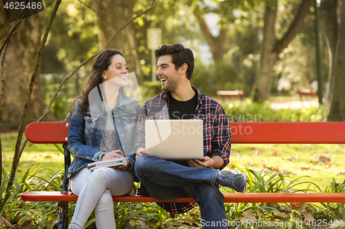 Image of Friends studying