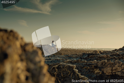 Image of Alone in the beach