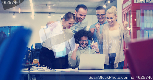 Image of Startup Business Team At A Meeting at modern office building