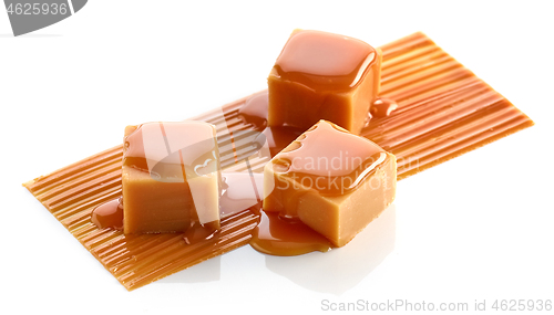 Image of composition of caramel candies